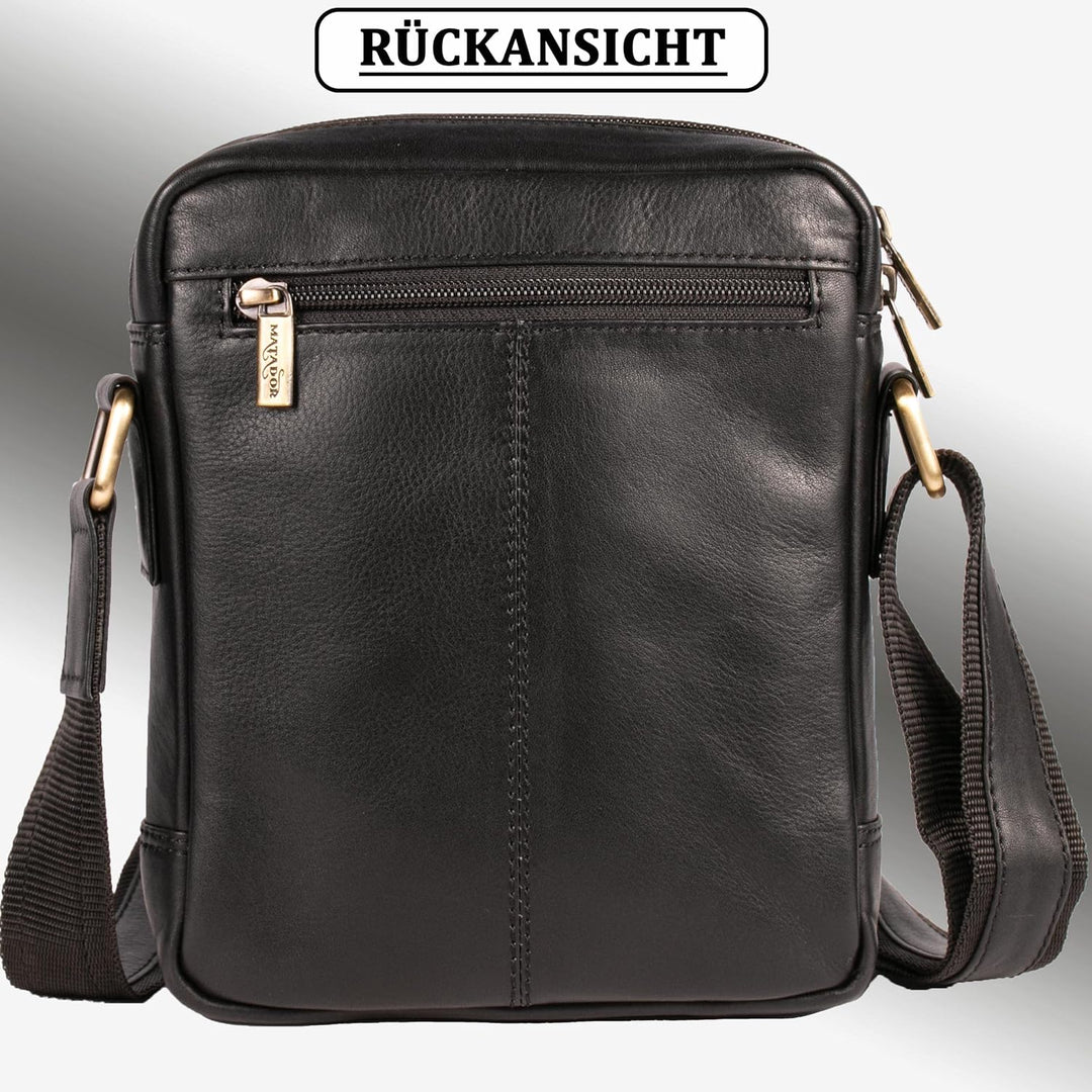 MATADOR Kleine Umhängetasche Männer Leder Tasche Crossbody BAG Herren Handytasche Schultertasche Rei