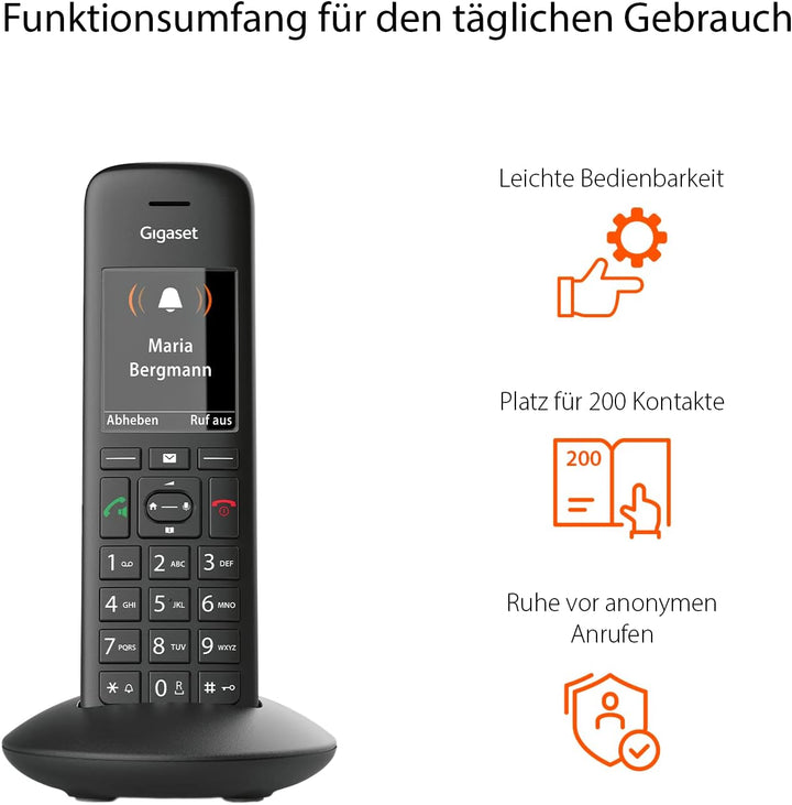 Gigaset C570 Schnurloses Telefon , grosses Farbdisplay , leichte Bedienbarkeit , grosses Adressbuch