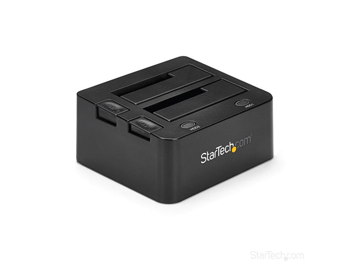 StarTech.com 2-fach USB 3.0 Festplatten Dockingstation mit UASP für 2,5/3,5 Zoll SSD / HDD, Serial-A