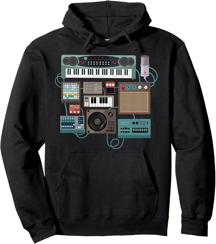 Love Synthesizer Love Drum Machine Geschenkidee Pullover Hoodie