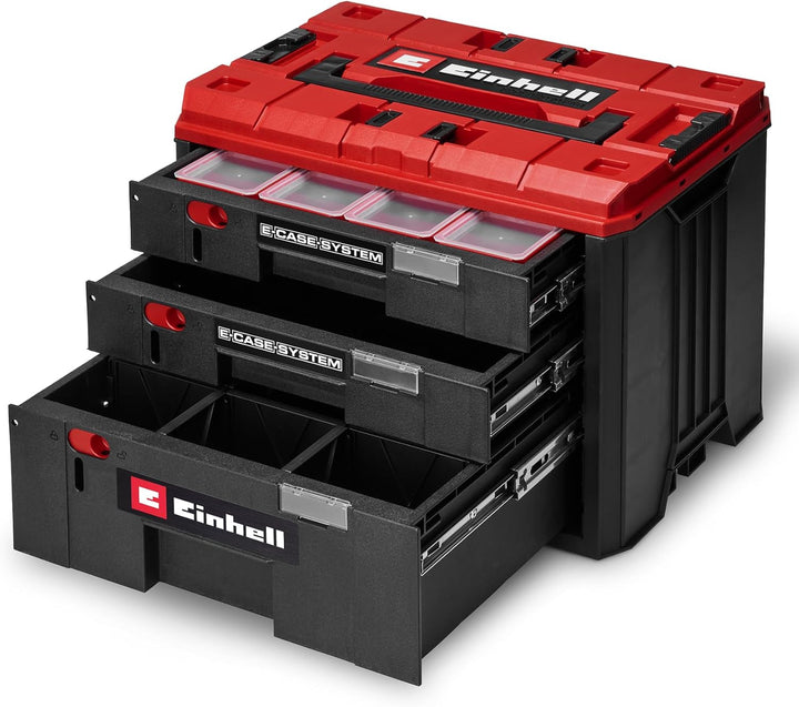Original Einhell E-Case Schubladenkoffer (Einhell E-Case System, 41,5 x 25 x 28 cm, max. 60 kg Nutzl