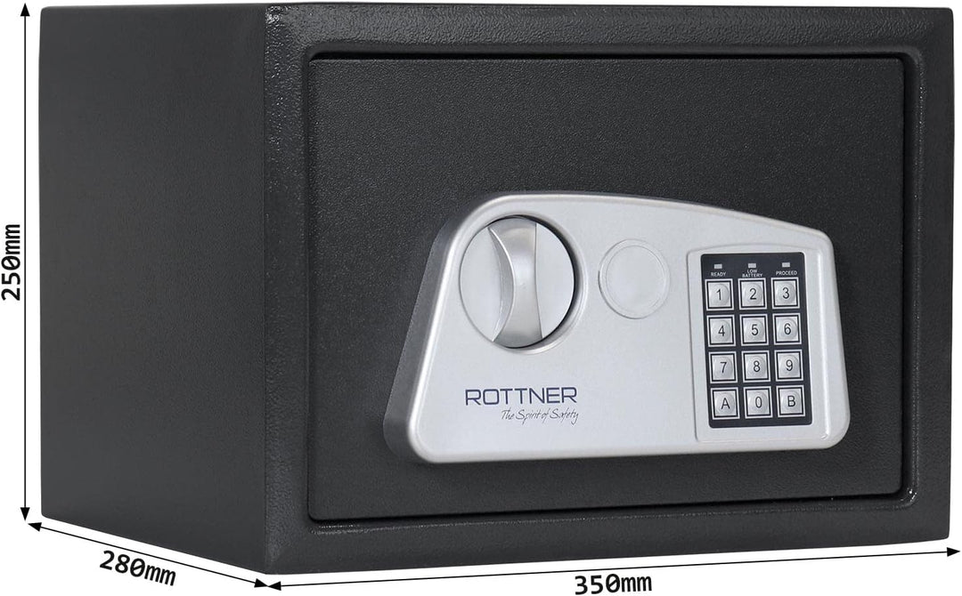 Rottner Möbeltresor Noah 3 Elektronikschloss anthrazit