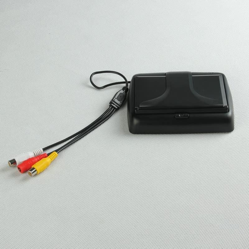 OBEST 4,3 Zoll TFT LCD Auto Farbe Rückfahrkamera Monitor, Faltbar Mit V1/V2 Video-Eingang, DC12V-24V