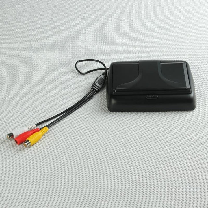 OBEST 4,3 Zoll TFT LCD Auto Farbe Rückfahrkamera Monitor, Faltbar Mit V1/V2 Video-Eingang, DC12V-24V