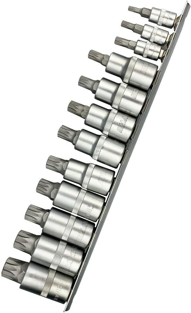 Steckschlüsselsatz Innenvielzahn Satz Nüsse XZN 1/4" M4 M5 M6 Stecknüsse 1/2" M8 M9 M10 M11 M12 M13