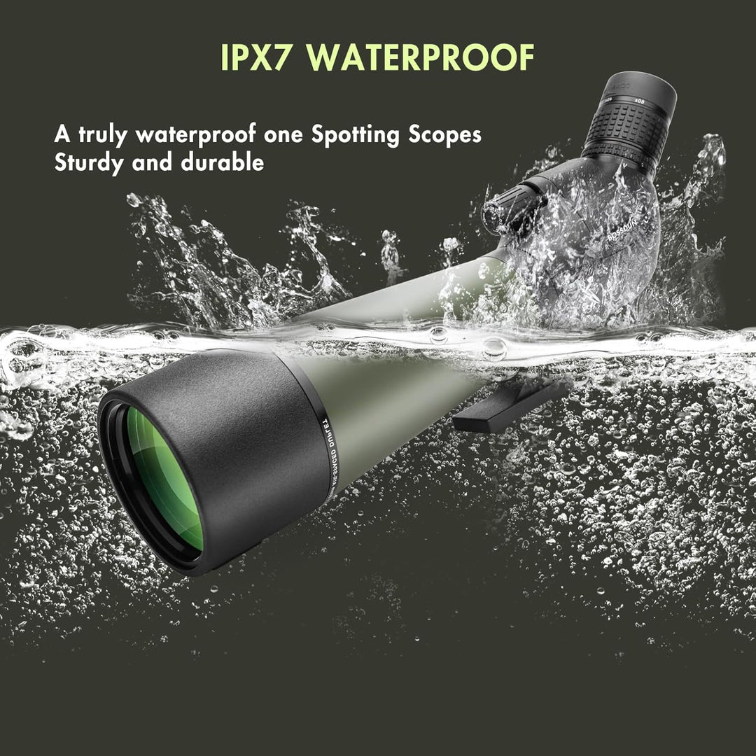 Spektiv 20-60x80, BOSSDUN ED Spektive, FMC Objektiv, BAK4 Ultra High Definition Spektiv mit Stativ,
