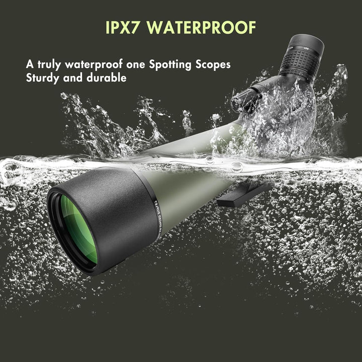 Spektiv 20-60x80, BOSSDUN ED Spektive, FMC Objektiv, BAK4 Ultra High Definition Spektiv mit Stativ,