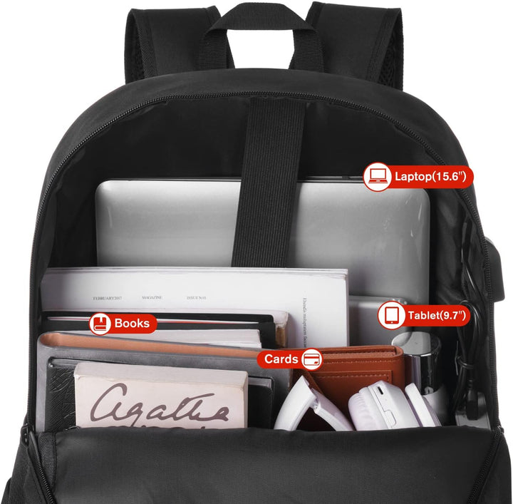 YAMTION 17,3 Zoll Rucksack Schule,Rucksack Herren und Damen,Schulrucksack Jungen Teenager Schulranze