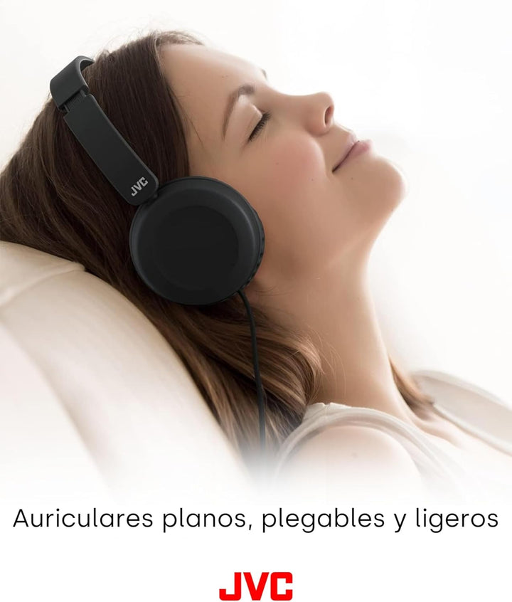 JVC, Kopfhörer, aufliegend, faltbar, Fernbedienung und Mikrofon für Smartphones in den Kopfhörern, H