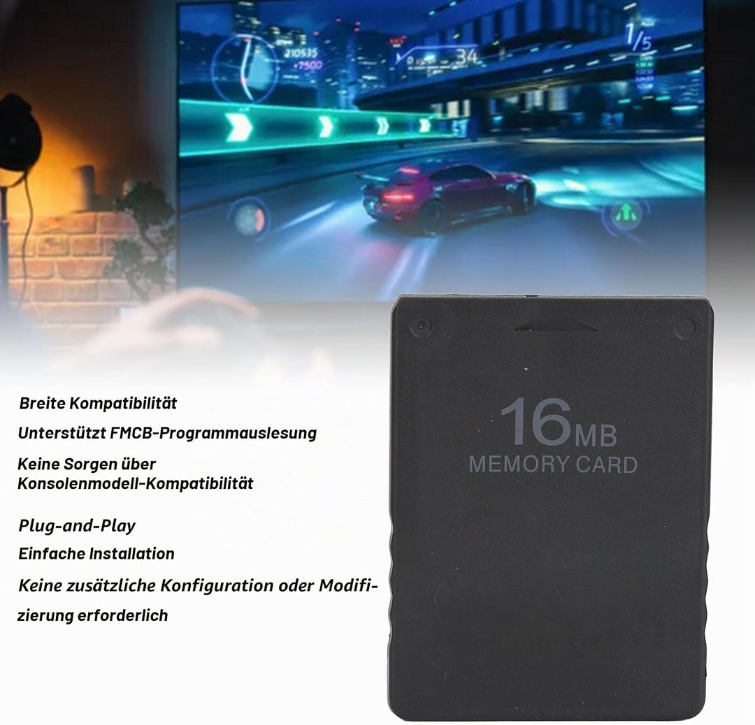 für PS1-Speicherkarte, Speicherkarte für PS1, 8 MB/16 MB/32 MB/64 MB Optionaler Speicherkartenstick