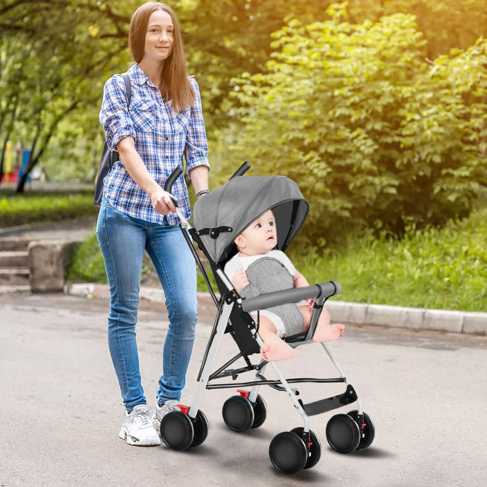 OHMG Kinderwagen CITY Buggy Kinderbuggy klappbar Sportwagen Faltbar 360° Räder Inkl. Sonnen- und Mos