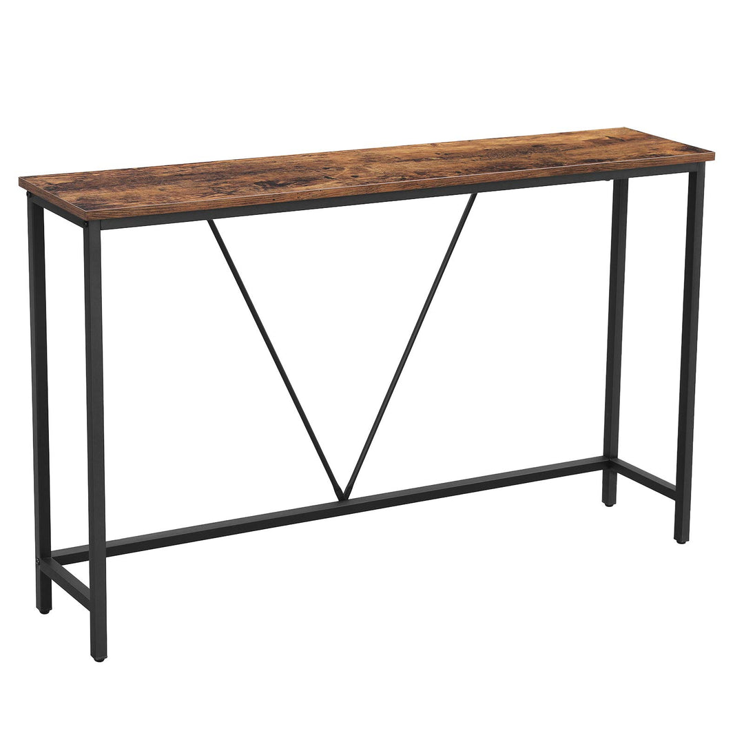 VASAGLE Konsolentisch, Flurtisch, Beistelltisch, Eingangsbereich, Wohnzimmer, stabiles Stahlgestell,