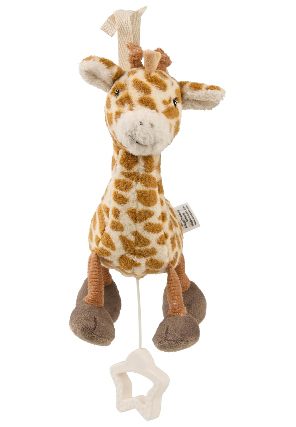 Sterntaler Spieluhr S Giraffe Kaya – kleine Spieluhr aus weichem Stoff – entnehmbares Spielwerk – Me
