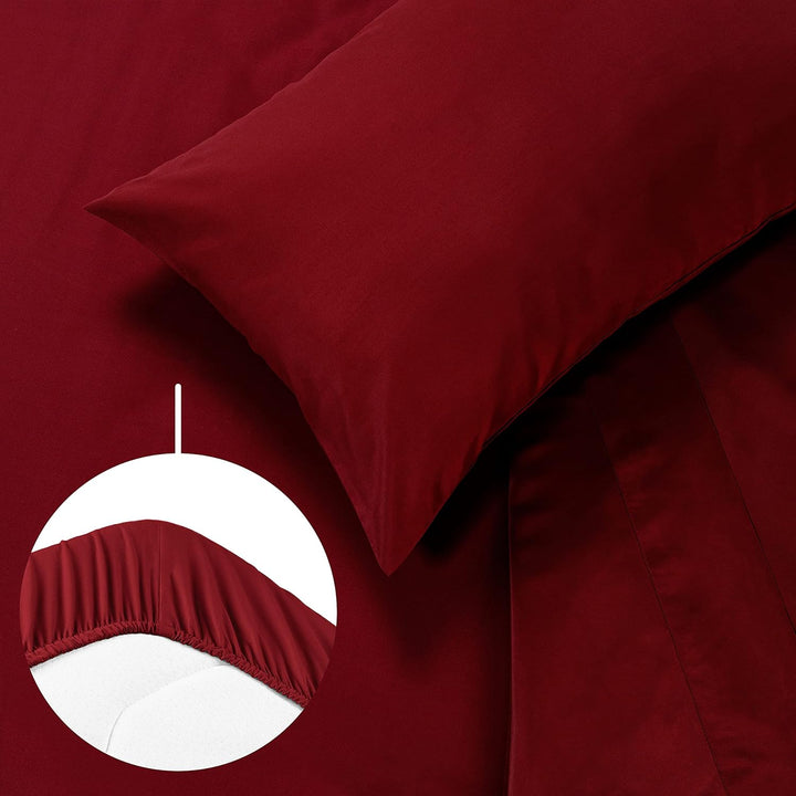 Blumtal® Bettlaken Set 3-teilig - Oeko-TEX zertifiziertes 3er Set - Spannbettlaken 160x200x30cm + Be