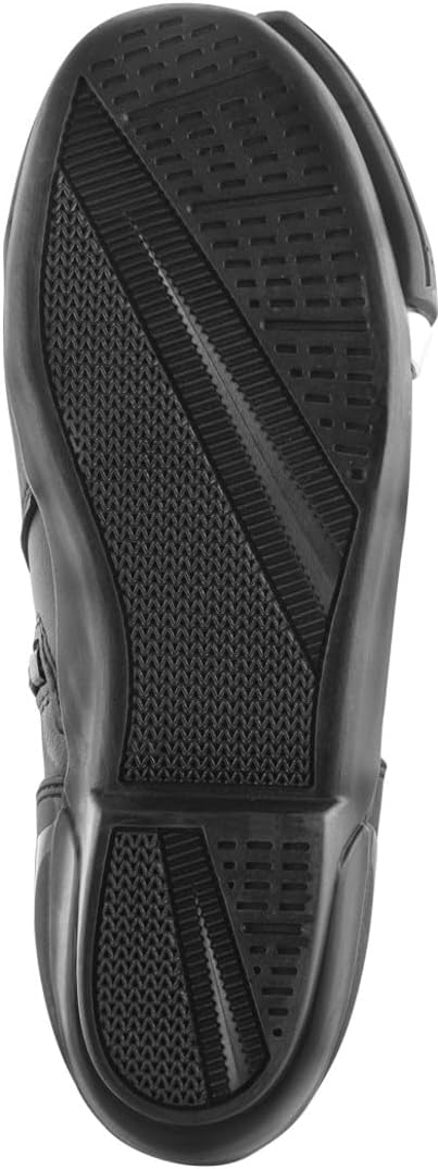 Bogotto Cartagena perforierte Motorrad Stiefel, schwarz/weiss/rot, 43 43 EU Schwarz Weiss Rot, 43 EU