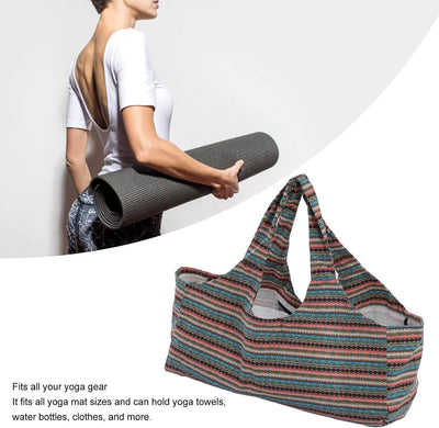 Alomejor Fitness-Yoga-Tasche, Yoga-Mattentasche mit Grosser Kapazität für Outdoor-Reisen, Fitness, Y