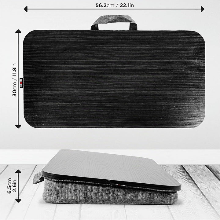 Duronic DML412 Laptopständer | Ergonomischer Laptop Tisch mit Kissen | Laptop Halterung mit Schaumst