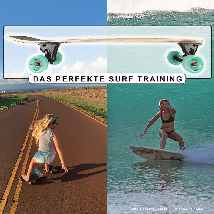JUCKER HAWAII Surf Skateboards // Skatesurfer // Surfskate // Bestes Surf-Training // Superbeweglich