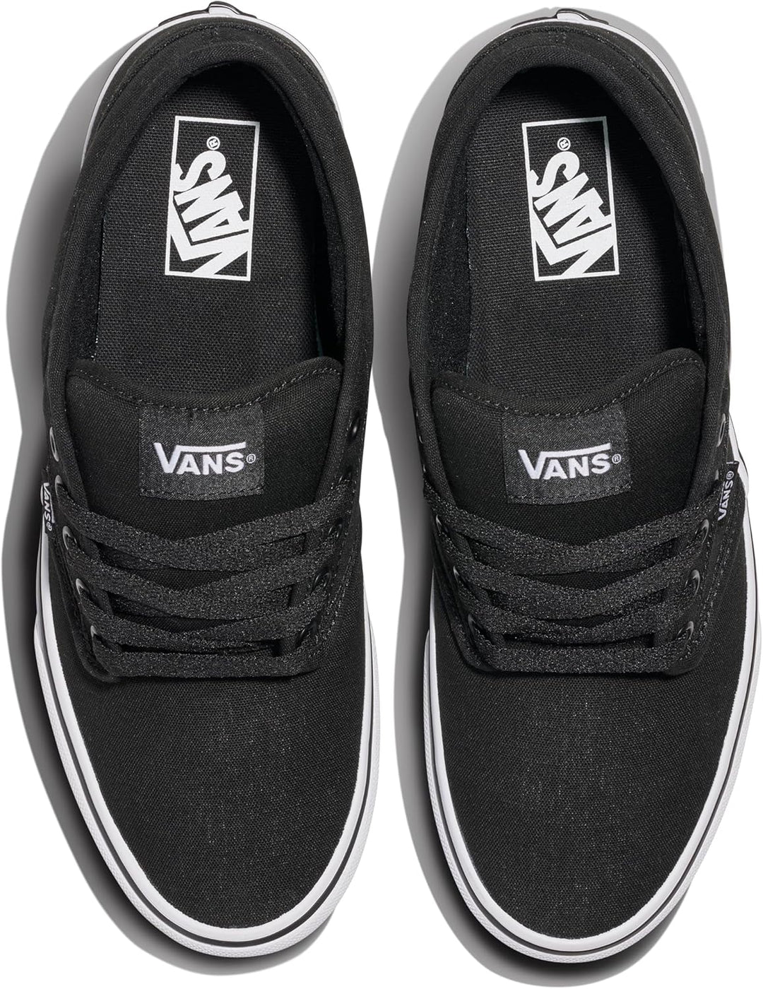 Vans Herren AtwoodSneaker 43 EU Black And White, 43 EU Black And White