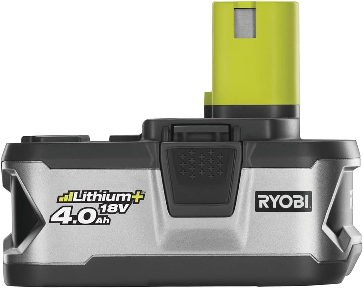 Ryobi 18 V Akku Starterset 4,0 Ah, Lithium+ Akku u. Schnellladegerät, mit Ladestandsanzeige, hohe Le