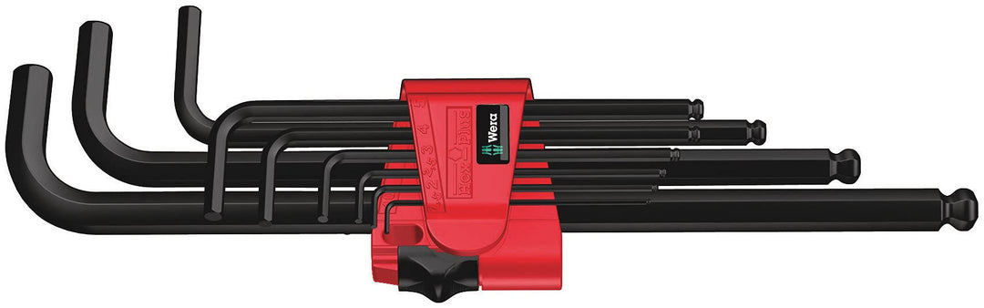 Wera 950 PKL/9 BM N Winkelschlüsselsatz, metrisch, BlackLaser, 9-teilig, 05022086001
