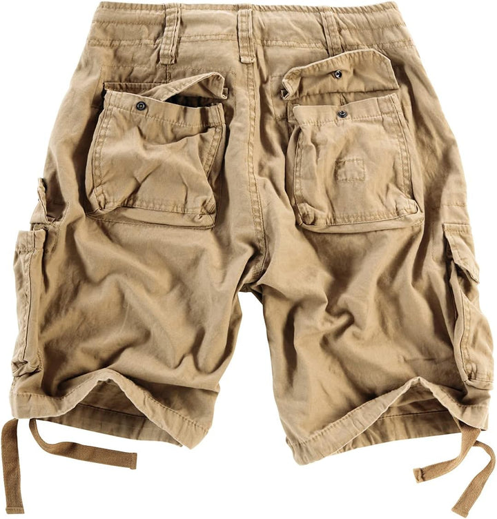 Surplus Raw Vintage Airborne Vintage Herren Cargo Shorts S Beige, S Beige