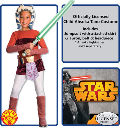 Rubie's Ahsoka Kostüm Deluxe Clone Wars Kinder