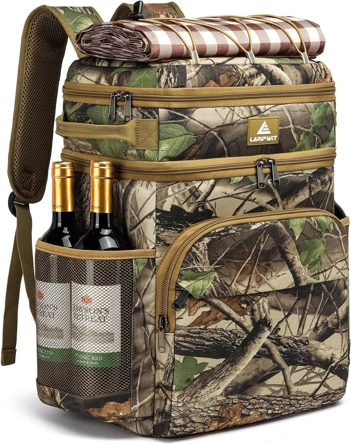 Laripwit Kühlrucksack 54 Dosen Thermo Kühltasche Rucksack Gross Isolierte Doppeldeck mit Kühlfach fü