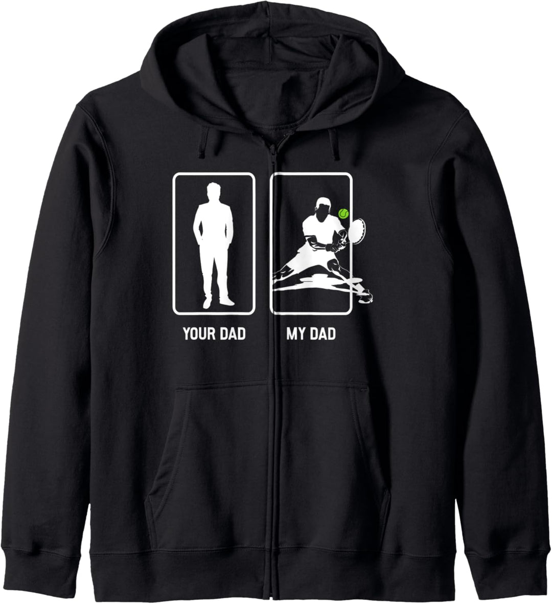Vater Tennisspieler Tennis Tennisplatz Tennisball Geschenk Kapuzenjacke