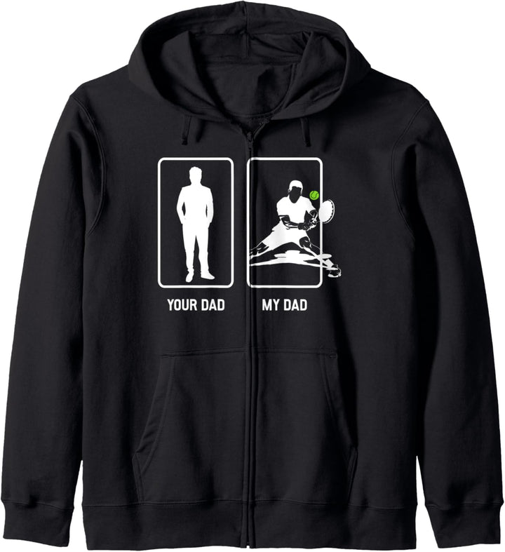 Vater Tennisspieler Tennis Tennisplatz Tennisball Geschenk Kapuzenjacke
