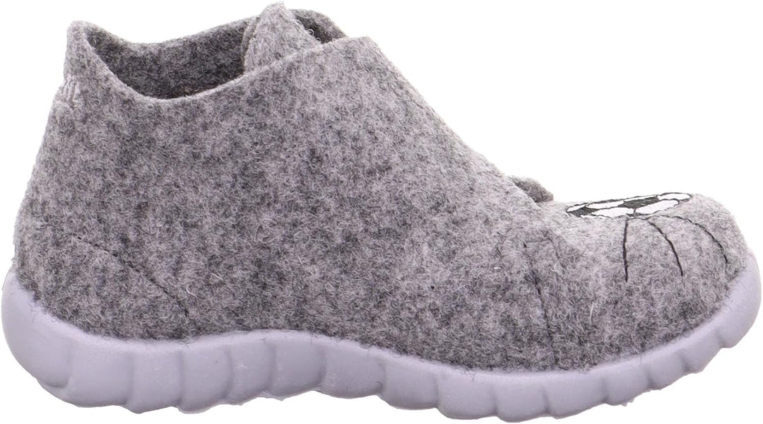 Superfit Jungen Happy WollfilzHausschuh 26 EU Grau 2020, 26 EU Grau 2020