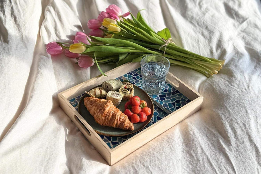 Little Creations Mosaik-Tablett Grün | DIY Bastelset für Erwachsene | Gestalte Dein eigenes Tablett