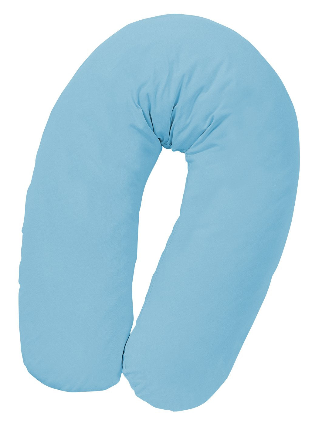 Julius Zöllner 4670040317 Stillkissen mit Perlenfüllung, uni Baumwolle,ca. 190 cm, uni blau uni Baum