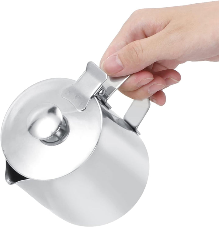 Tasse ziehen,350ml Espresso Steaming Pitchers Edelstahl Milch Craft Kaffee Latte Schaum Art Krug Kru