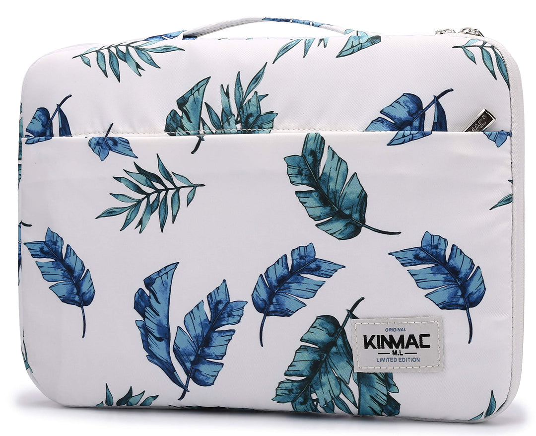 Kinmac Schutzhülle für Laptops mit 360-Grad-Schutz, wasserdicht, mit Griff Banana Leaf 13.5 inch-14