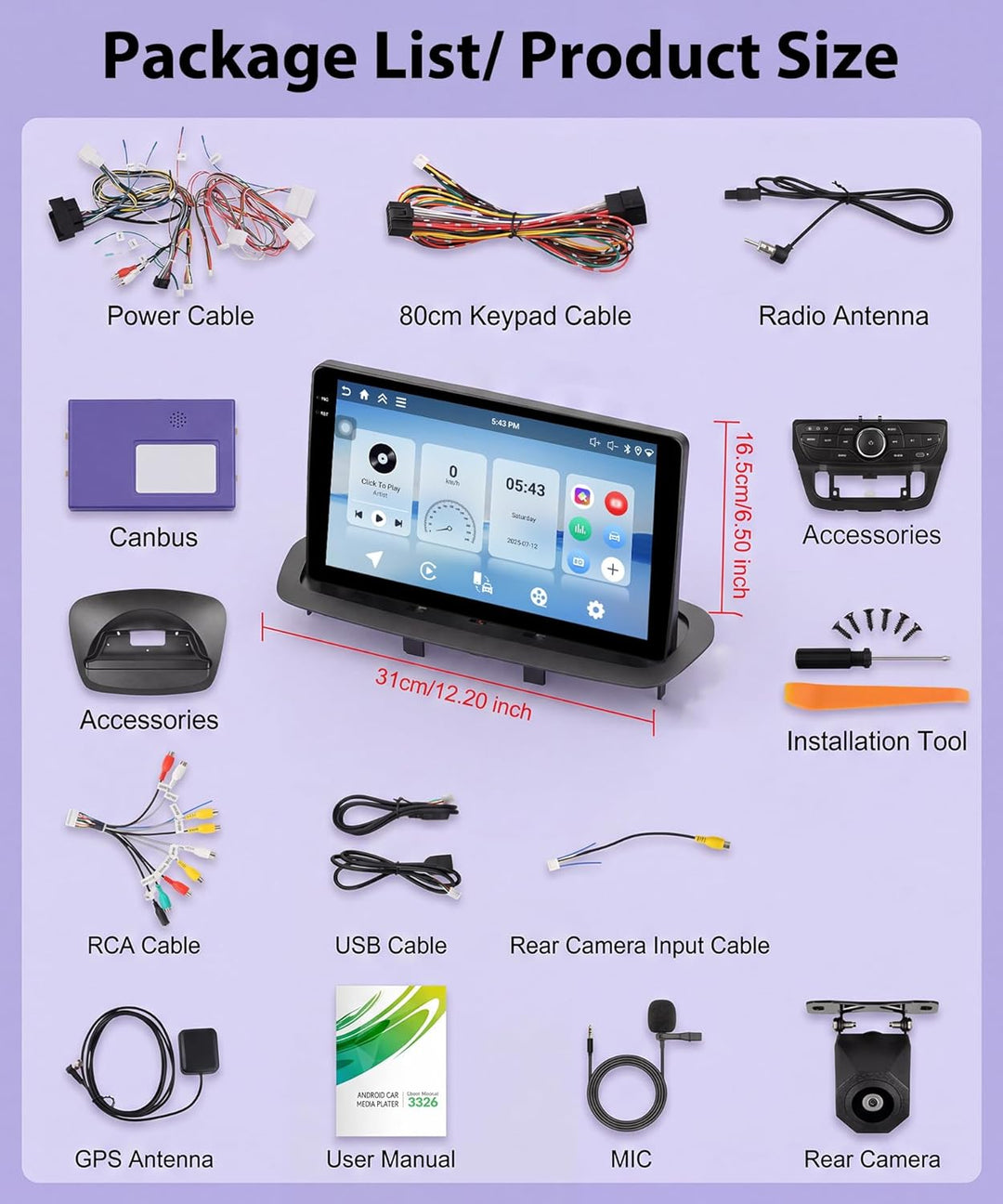 Rimoody 4G+64G Android 15 Autoradio für Renault Megane 3 III 2009-2014 Wireless Carplay Android Auto