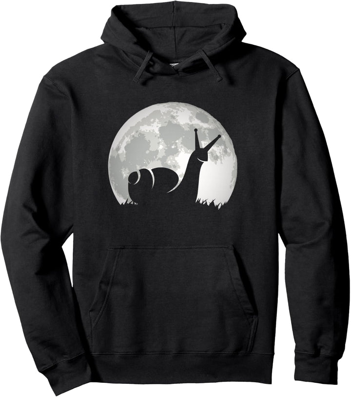 Retro Mond Schnecke Pullover Hoodie