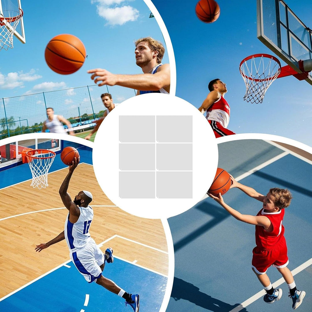 Traktionsmatte, Basketball, 43,2 x 30,5 cm, selbstklebendes Griffpolster für Schuhe, austauschbar, r