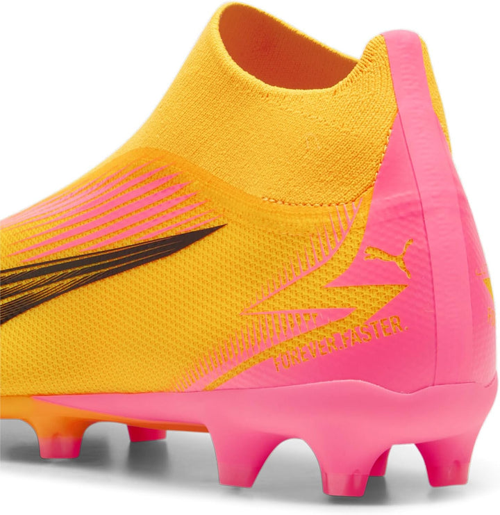 PUMA King Pro Fg/Ag Unisex Soccer Shoe 40.5 EU Sun Stream Puma Black Sunset Glow, 40.5 EU Sun Stream