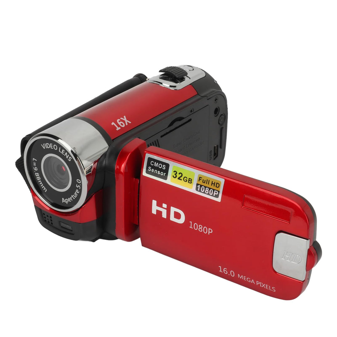D90 1080P 16MP Digitalkamera 2,4 Zoll Drehbare Bildschirm Kamera 16X Zoom HD Videorekorder mit Beleu