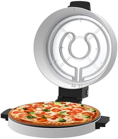 Elektrischer 12-Zoll-Pizzaofen, 2000 W Leistung, Pizza- und Arabischer Brotbackautomat mit Knusprige