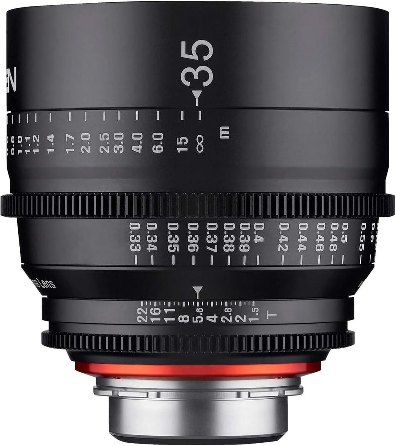 XEEN Cinema 35mm T1,5 Sony E Vollformat Objektiv MF Cine Video Lens für hohe Auflösungen mit Follow