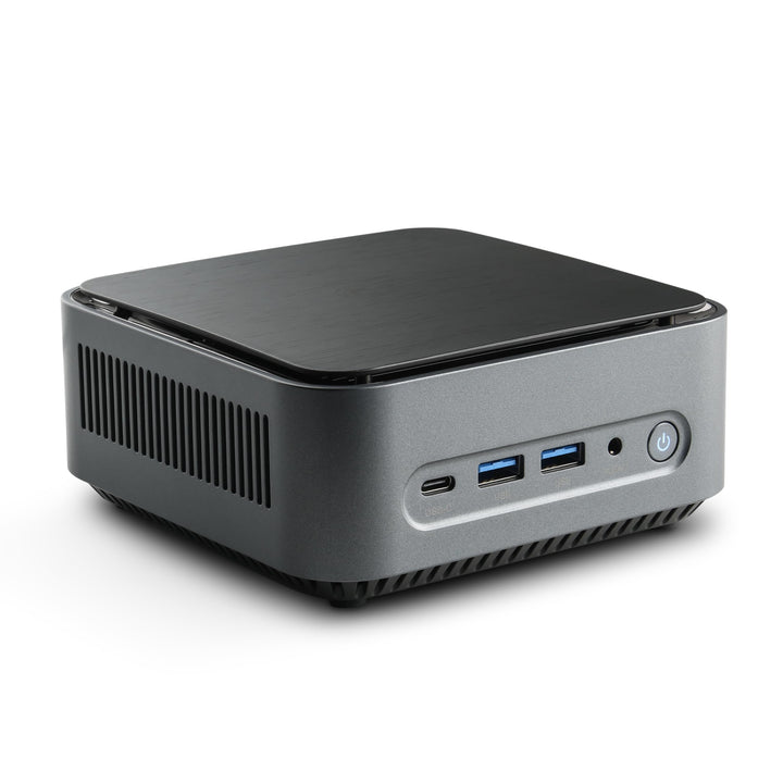 Mini PC CSL Narrow Box Premium Windows 11 Pro lüfterlos, Intel N200 4X 3700 MHz, 4000 GB M.2 SSD, 16