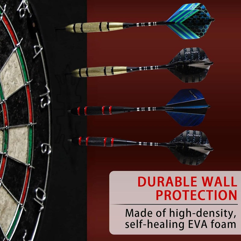 Generisch Dart-Rückwand, Dartboard-Surround | 4 Stück gespleisster quadratischer Dartscheiben-Umrand