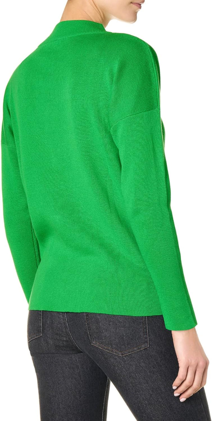 goldenpoint Damen Ajour-Pullover Lange Ärmel S Grün, S Grün