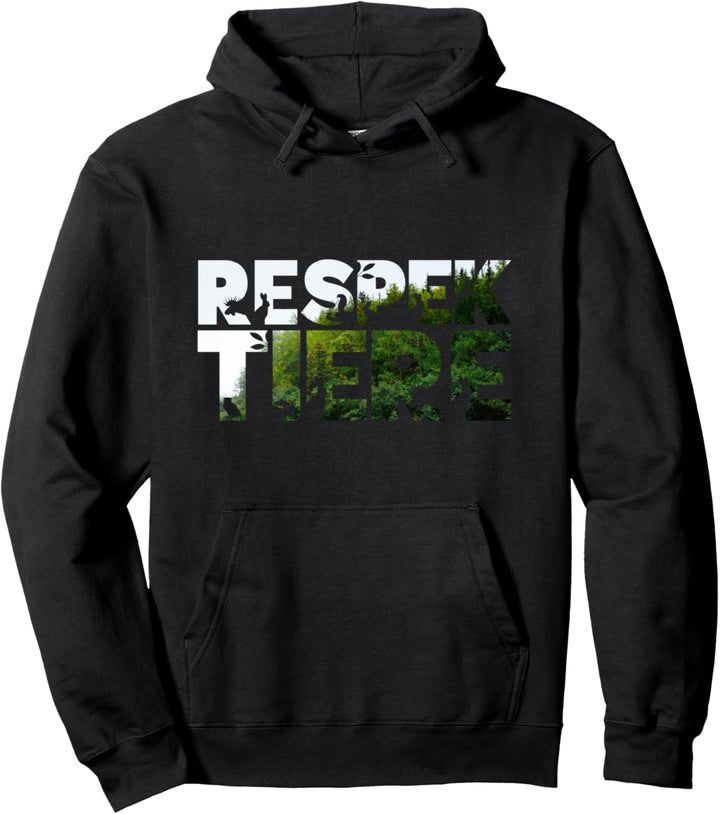 Respekt Tiere Tierwohl Tierschutz Vegetarier Vegan Aktivist Pullover Hoodie