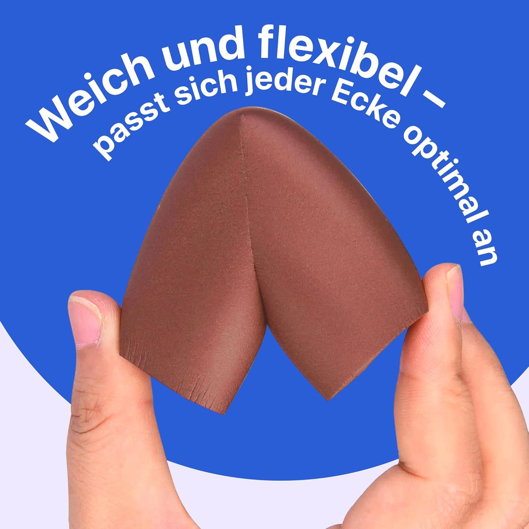 4.5m Schutzgitter und 4 Selbstklebende Ecken für scharfe Kanten und Ecken, Braun Komf-15BR, Komf-15B