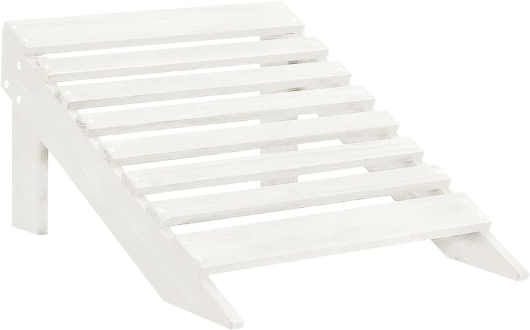 Festnight Adirondack Stuhl mit Fussstütze und Tisch Gartenstuhl Holz Gartensessel Terrassenstuhl Son