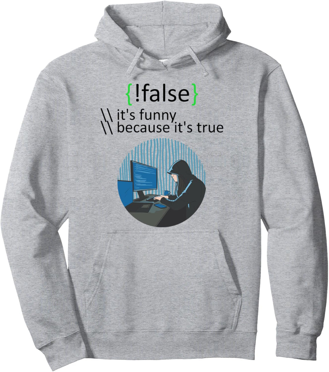 {!false} Informatiker Spruch Pullover Hoodie
