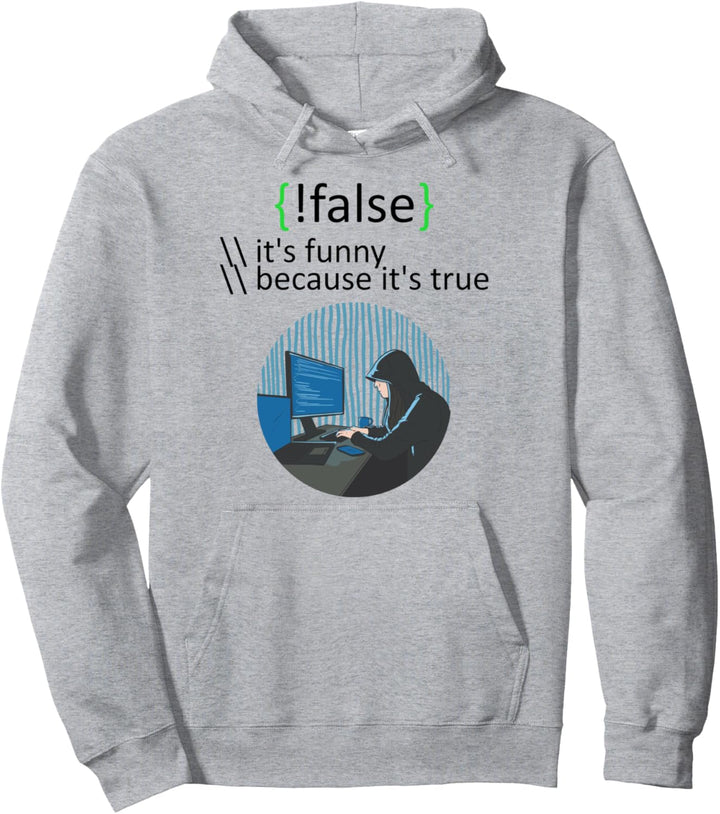 {!false} Informatiker Spruch Pullover Hoodie